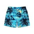 thumbnail image 3 of Afuyipoi ​Boys Mesh Lined Swim Trunks（6-15 Years）, Children's Summer Beach Board Shorts with Tropical Prints Multicolor Size 6, 3 of 8