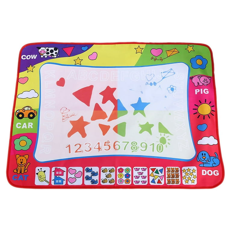 STREET WALK Water Doodle Mat- Kids Painting Writing Doodle Board Toy -  Color Drawing Mat Bring Magic Pens Educational Toys for Age 3 4 5 6 7 8 9  10 11