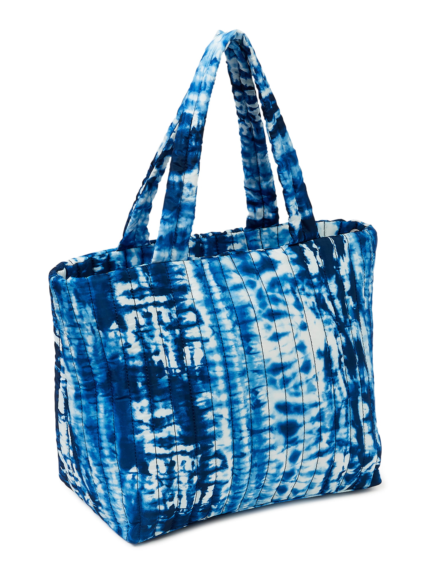 Canvas Heavy Tote Bag with Zipper & Front Pocket for Grocery, Beach, Picnic  or Travel, 23 x 15 x 5 (Blue) 