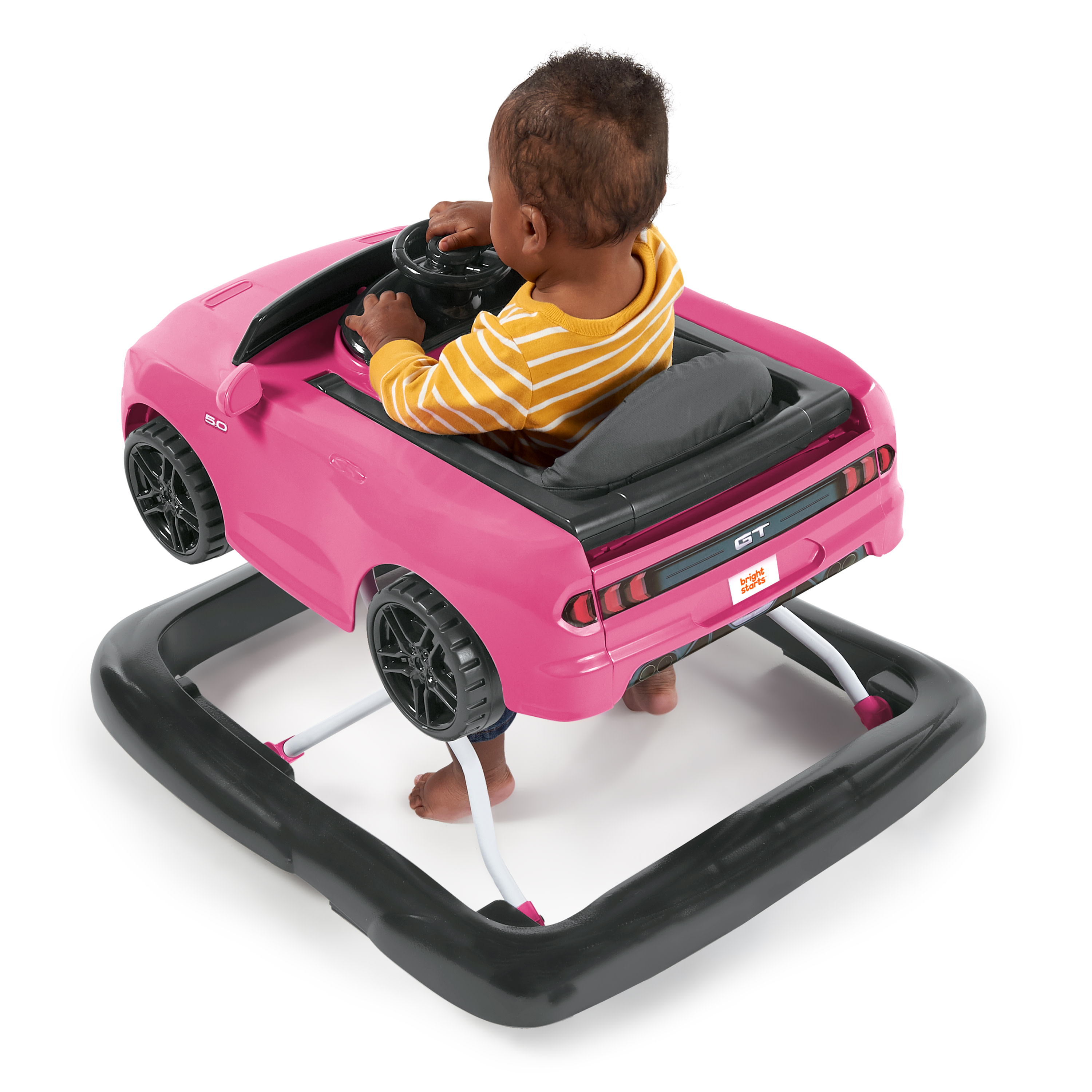 pink mustang baby walker