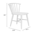 thumbnail image 6 of Shio Dining Chair White Dining Chair, Modern Style, Weather resistant powder coated aluminum frame, Aluminum, Outdoor Dining, 6 of 11