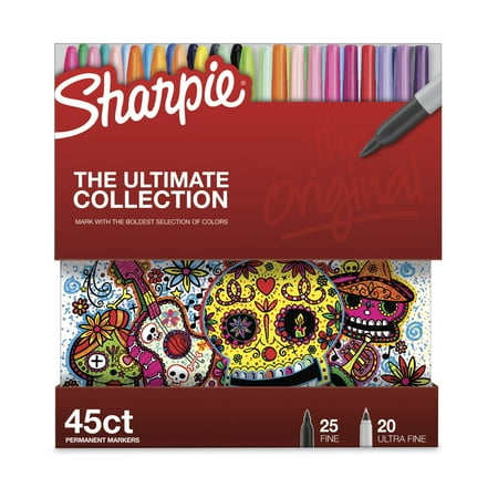 Sharpie 45ct Permanent Markers Fine/Ultra Fine Tip