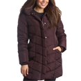 thumbnail image 1 of Chaqueta Steve Madden Long Outwear Merlot para mujer 3X, 1 of 7