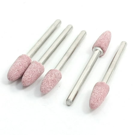 Unique Bargains Grinding Polishing Tapered 6mm Dia Mounted Pointed Stone 5 Pcs