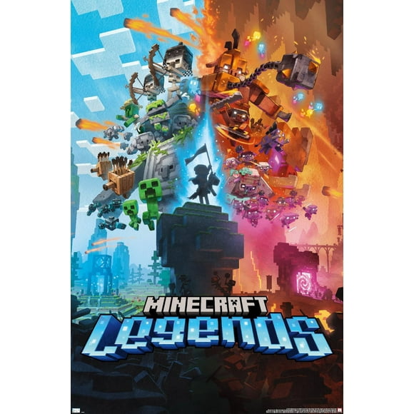 Minecraft: Legends - Key Art Wall Poster, 22.375" x 34"