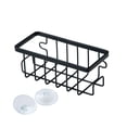 thumbnail image 3 of Soporte para esponja de cuenco, soporte de succión para fregadero de cocina, estante de secado de lavabo de metal Negro, 3 of 9