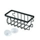 thumbnail image 3 of Soporte de esponja de metal multifuncional para fregadero de cocina, soporte de succión para fregadero Negro, 3 of 9