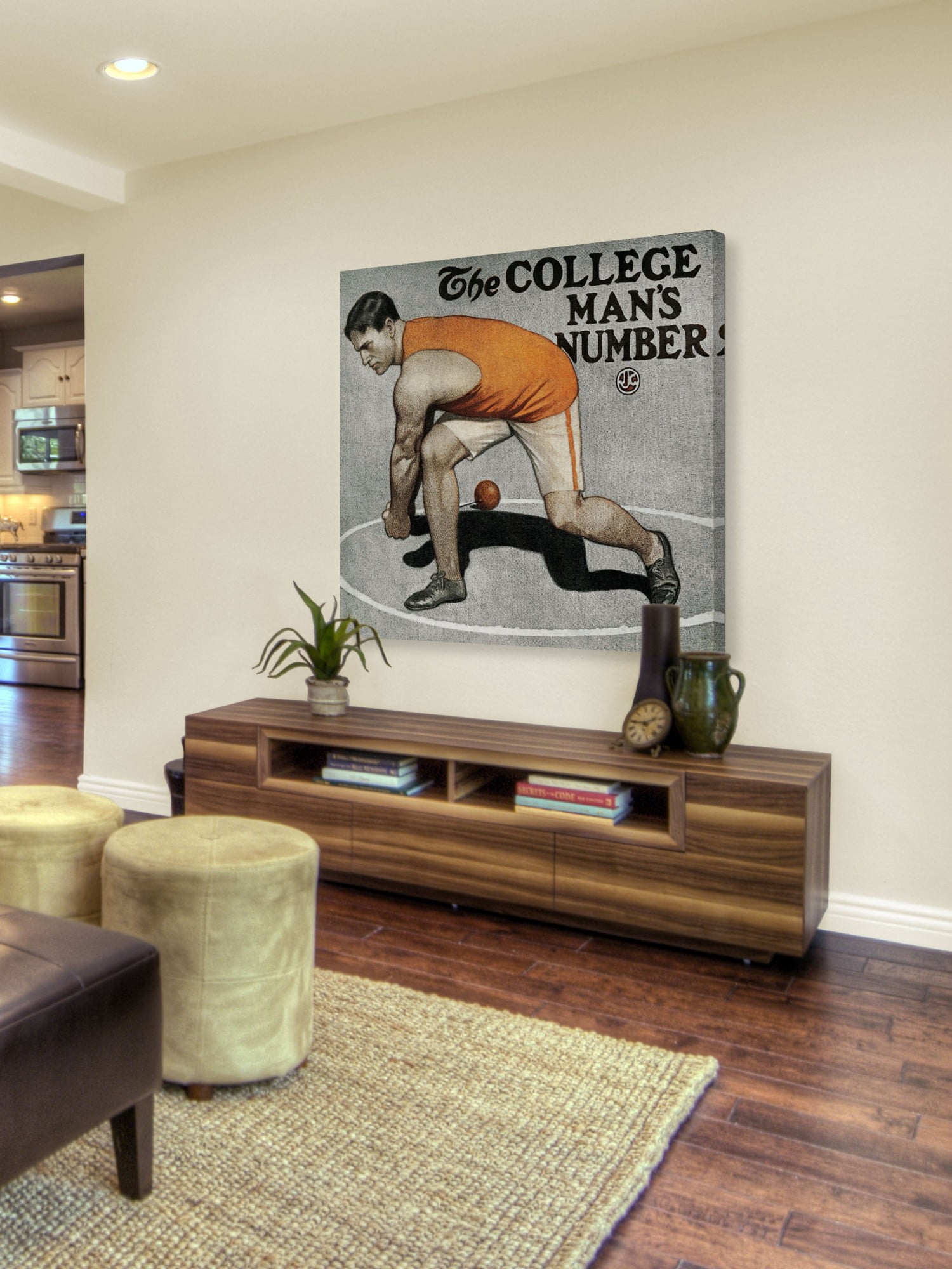 Marmont Hill College Mans Number, 1904 by J.J. Gould Painting Print on Canvas