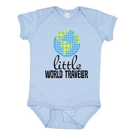 

Inktastic Little World Traveler Gift Baby Boy or Baby Girl Bodysuit
