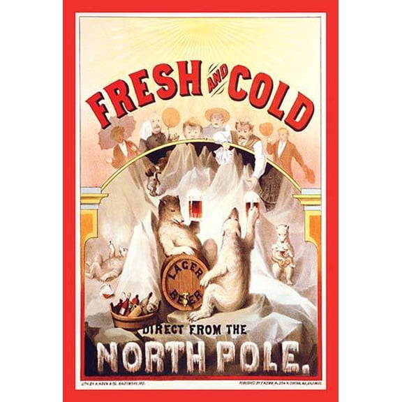 Fresh and Cold - Direct from the North Pole- Fine Art Canvas Print (20" x 30")