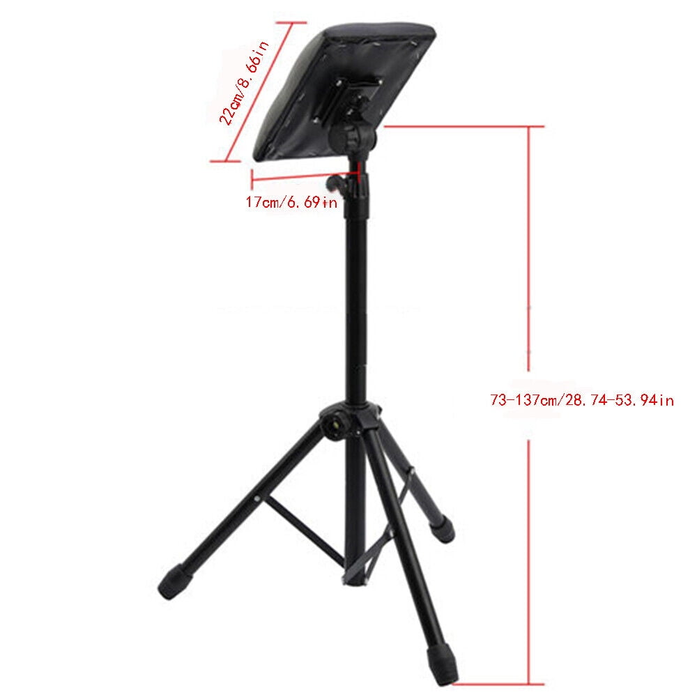 Tattoo Tripod Stand Arm Leg Rest Chair Tool Foldable Height Adjustable with PVC Sponge Pad Black