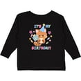 thumbnail image 3 of Inktastic Its My Birthday with Kitten Stars and Confetti Boys or Girls Long Sleeve Toddler T-Shirt, 3 of 5