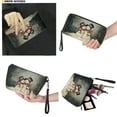 thumbnail image 4 of ZUXONGSY Christmas Snowman Rose Print Top Handle Bag with Waterproof Cosmetic Bags Wallet for Women PU Leather Top Handle Satchel Set with Portable Cosmetic Pouch Purse Credit Card Holder Wallet, 4 of 4