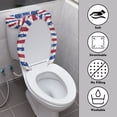 thumbnail image 3 of HELLHERO Stretch Elastic Fabric Toilet Seat Covers, Elastic Installation Stretch Fit Toilet Bowl Cover for Hotel Home, 3 of 8