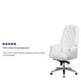 thumbnail image 2 of High Back Traditional Tufted Black Leather Multifunction Executive Swivel Chair with Arms, 2 of 9