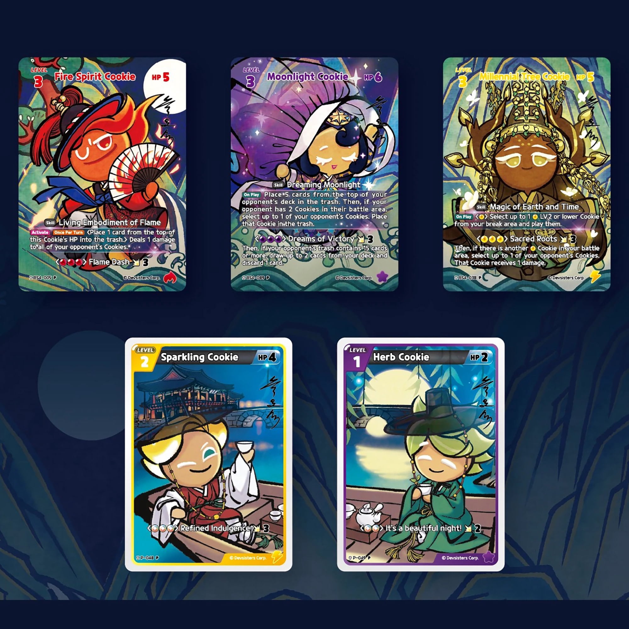 CookieRun TCG: X Heuk Yo Seok "Obsidian" Collectible Card Set - Collaboration Holo Cards, Crystals & Rainbow Cubes Code, Deck-Building Trading Game