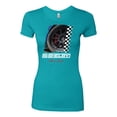 thumbnail image 2 of Wild Bobby Ford Shelby GT Rims Vintage Women Slim Fit Junior Tee, 2 of 6