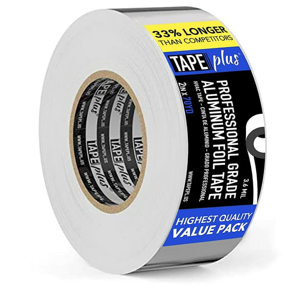 TapePlus Professional Grade Aluminum Foil Tape, 210 ft (New)