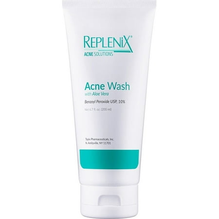 Replenix Acne Wash 10% Benzoyl Peroxide With Aloe Vera 6.7 Fl (Best Aloe Vera Products For Acne)