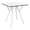 White, variant on Compamia Max Square Table 27.5 inch Black