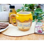 Silver Buffalo Winnie the Pooh Honey Hunny Pot Ceramic 3D Sculpted Coffee Mug, 23 Ounces