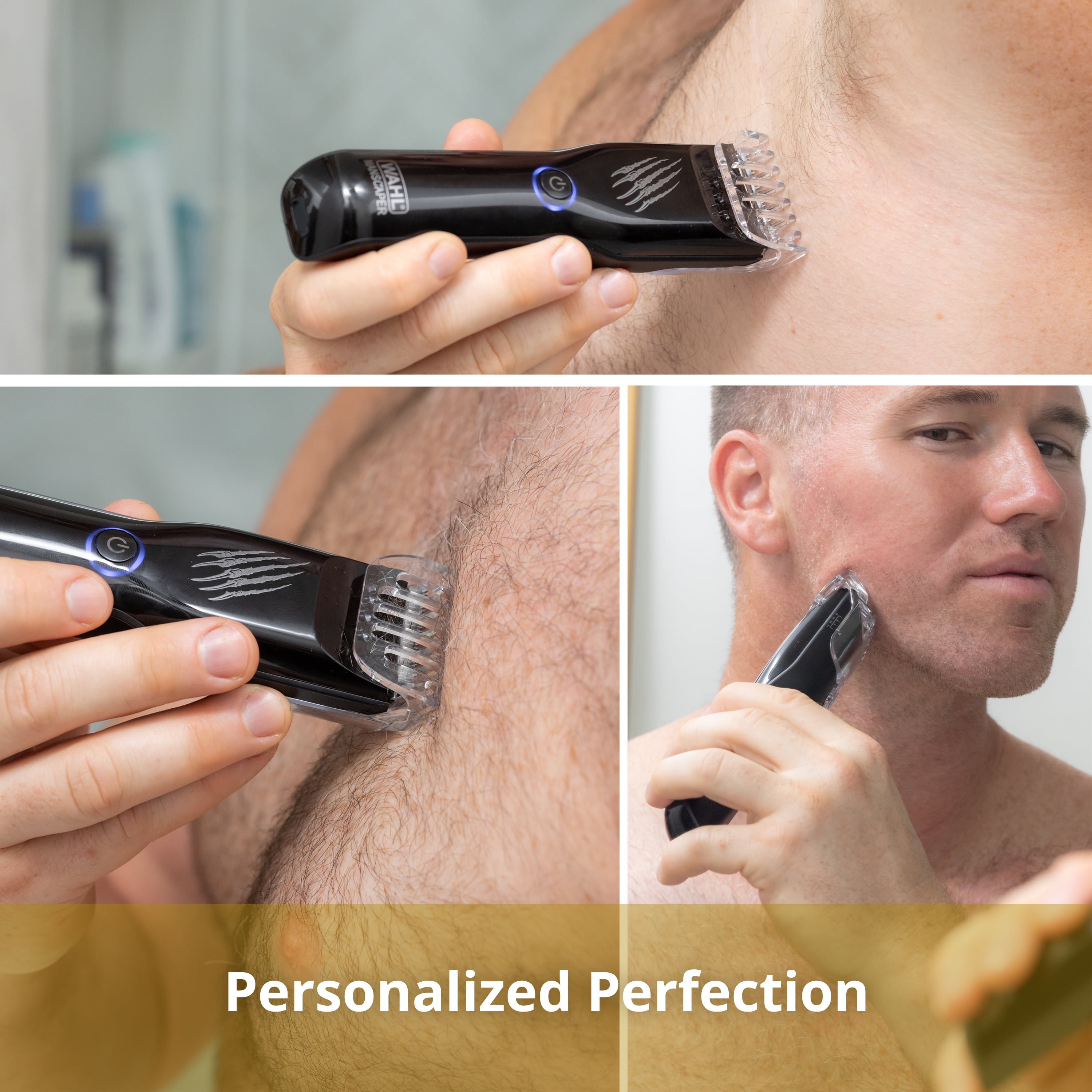 Wahl Tondeuse/Coupe-poils corporelle Grizzly avec lame extra-large, autonomie 120 min, étanche, chargement USB – Modèle 3296 WAHL GRIZZLY TOND