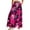 Hot Pink, variant on WTOBBY Women's High Waisted Wide Leg Pants Summer Casual Flowy with Pockets and Romantic Valentine's Day Print,Beach Trousers for Date Nights, Anniversary Celebrations and Couple Getaways,Black L