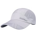 thumbnail image 3 of TANGNADE Sun Hats for Women Adult Mesh Hat Quick-Dry Collapsible Outdoor Sunscreen Baseball Cap KH Summer Hats Light Gray, 3 of 5