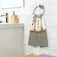 thumbnail image 3 of Yayeee 2 Pack Hand Towels for Bathroom 100% Cotton 16" x 28" Soft Absorbent Kitchen Towel, Cute Snowmen, 3 of 7