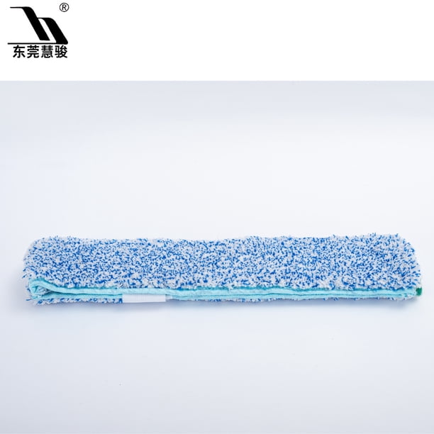 Limpiador de vidrios para ventanas, lavable y reutilizable, herramienta de limpieza para el hogar, el baño y el automóvil, cabezal de repuesto para fregar ventanas de 14 pulgadas