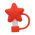 thumbnail image 2 of Tapa de silicona para pajita con forma de estrella, a prueba de polvo, a prueba de fugas, reutilizable y flexible para vasos y botellas de agua. Apta para lavavajillas., 2 of 6