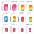 thumbnail image 4 of ONLYEOR Rainbow Candy Press On Nails, Summer Colorful Design, Medium Square Fake Nails for Beach & Party, 4 of 6