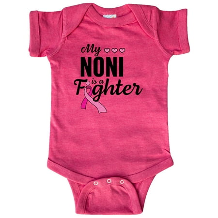 

Inktastic Breast Cancer Awareness My Noni is a Fighter Gift Baby Boy or Baby Girl Bodysuit