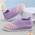 thumbnail image 6 of YunPes Boys & Girls Lightweight Slip On Sneakers Breathable Mesh Shoes Summer Tennis Running Athletic Footwear for Toddler/Little Kids, 6 of 7