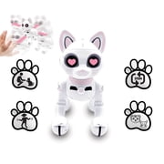 Lexibook Power Kitty Remote Control Robot Cat, Programmable Smart Robot, Light, Sound, White/Pink