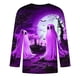 thumbnail image 4 of Camisas de Manga Larga para Hombres Imprimir Blusa de Manga Corta de Cuello Redondo, Camisas de Lino para Hombres, 4 of 4