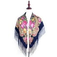 thumbnail image 2 of Weikingp Clearance! Scarf for Women, Women Lady Folk-Custom Print Tassel Square Scarf Wrap Shawl Travel Scarve, D, 2 of 4