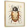thumbnail image 2 of Designart "The Vintage Minimalism Of The Golden Beetle II" Insects & Bugs Floater Framed Wall Decor, 2 of 5