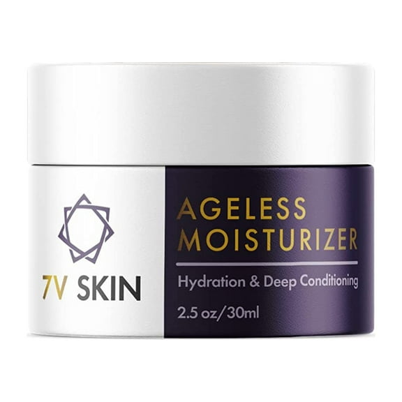 (1 Pack) 7V Skin - Ageless Moisturizer Cream - Hydration and Deep Conditioning - 2.5 oz