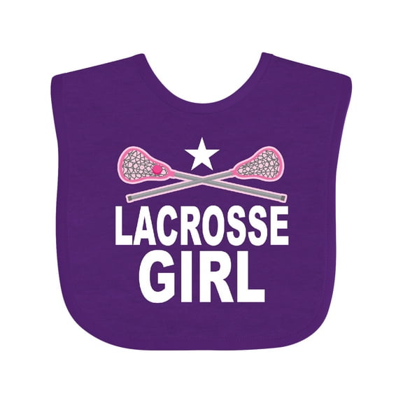 Inktastic Lacrosse Girl Girls Baby Bib