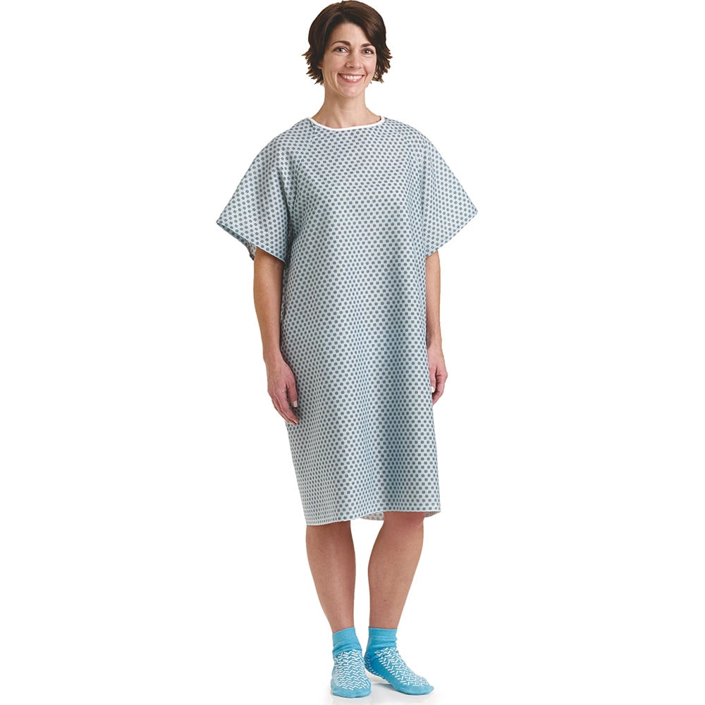 BHMEDWEAR Star Straight Back Closure Hospital Gowns