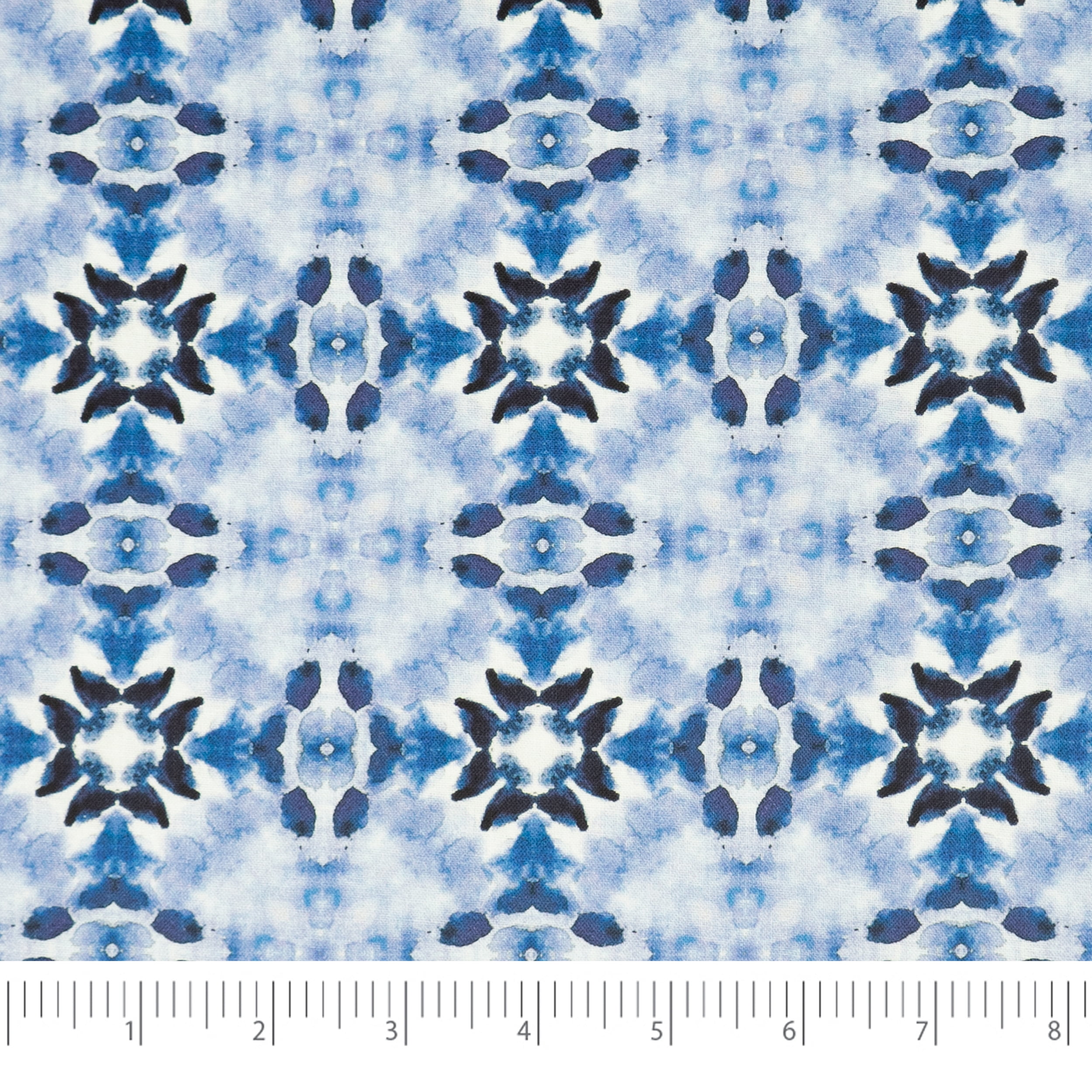SINGER FABRICS - 100% Cotton Print, Craft Quilting, 44" x 8 Yards, China Blue Batiks, Precut Fabric