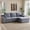 Blue, variant on 71.7" Convertible Pull Out Sofa Bed Queen Size, 3-in-1 Chenille Loveseat Sofa Couch with Storage, Sleeper Couch for Living Room, Bedroom, Apartment, Office, Small Spaces,Beige