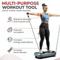 thumbnail image 4 of Sunny Health & Fitness Fitboard Vibration Platform Exercise Machine with Multiple Speed Settings and Vibration Modes for Multipurpose Workouts, 4 of 7