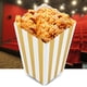 thumbnail image 5 of Contenedor de palomitas de maíz, 60 unidades de palomitas de maíz de estilo rayado, bolsa de papel para palomitas de maíz, caja de palomitas de maíz, eficiencia maximizada, 5 of 8