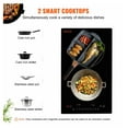 thumbnail image 2 of Electric Cooktop 2 Burner, 12'' Induction Stove Top, 1800W Built-in Cooktop, 9 Heat Levels, LED Touch Control, Child Lock & Overheat Protection for Kitchen, 2 of 7