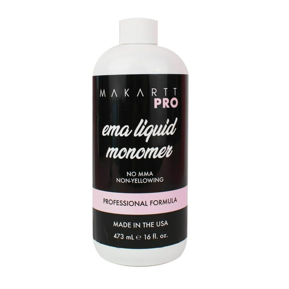MakarttPro EMA Acrylic Liquid Monomer 946 ml/32 FL Oz, Low Odor & Non-Yellowing Acrylic Nail Liquid, Medium to Fast Setting Professional Nail Liquid for Nail Technicians. (16 Fl Oz)