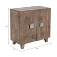 thumbnail image 3 of Decorative Mango Wood Accent Cabinet for Home Decor - Small Storage Cabinet for Kitchen, Office, and Entryway Styling - Narrow Console Table for Bedroom and Living Room Decor - 30", Brown, 3 of 13