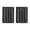 Dark Gray, variant on Cafe Half Window Tier Curtain - 18.11" Length, Rod Pocket Kitchen Curtain, Blackout Curtain for Small Window, 51.96" Wide x 18.11" Long