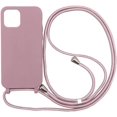 thumbnail image 1 of Funda compatible con iPhone 14 Pro Max (6,7"), funda para teléfono móvil, collar de silicona con cordón, funda de TPU para iPhone 14 Pro Max (6,7"), color oro rosa, 1 of 5